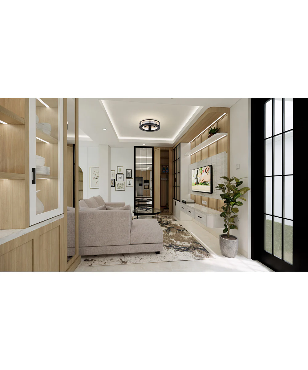 Darrow Close-to-Ceiling Matte Black - Image 2