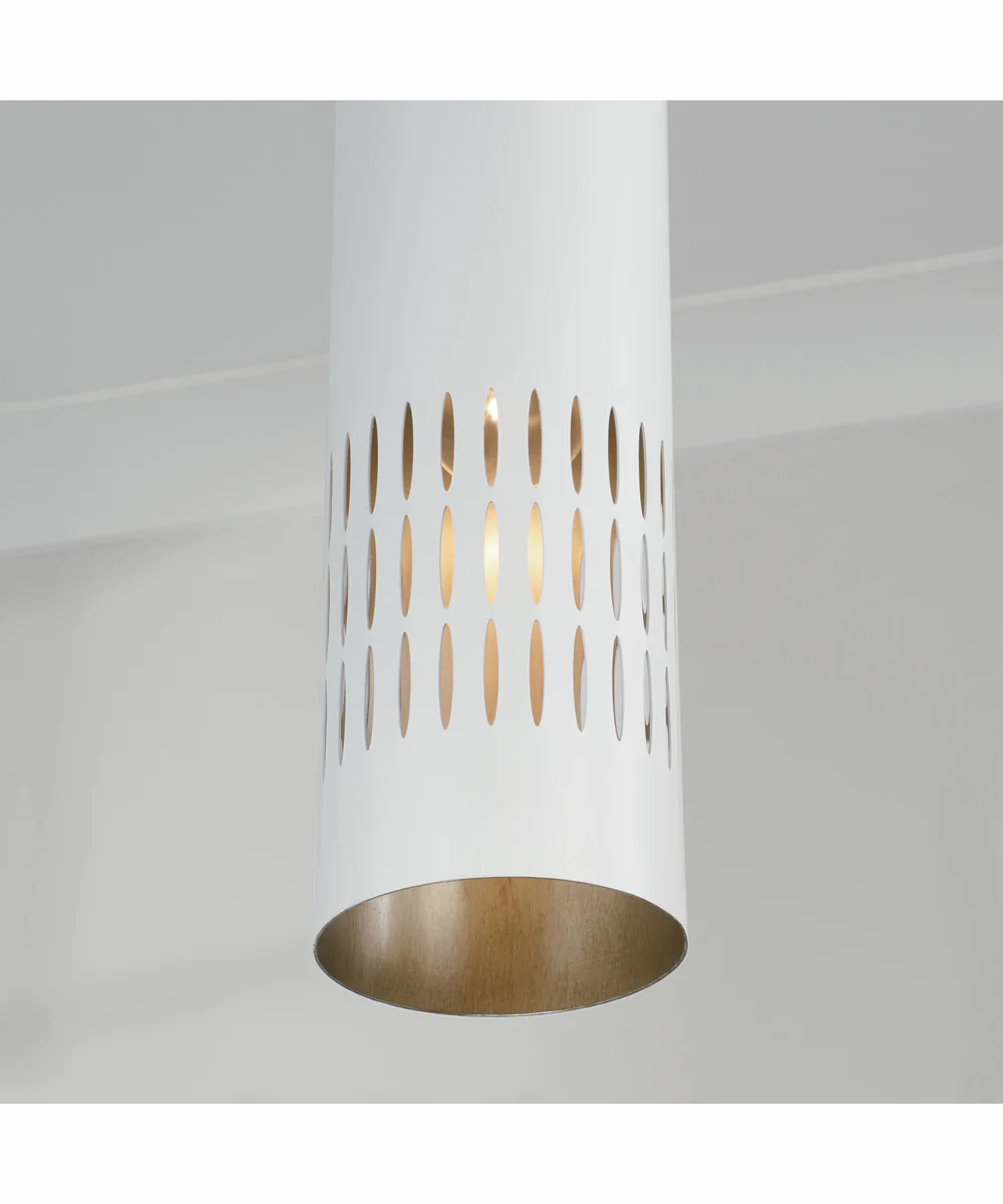Dash 1-Light Pendant Aged Brass and White - Image 3