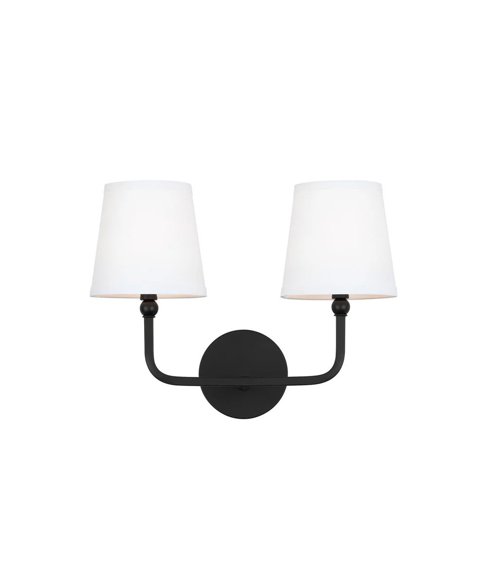 Dawson 2-Light Vanity Matte Black - Image 3