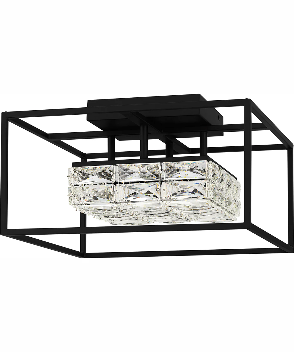 Dazzle Medium Semi Flush Mount Matte Black - Image 3