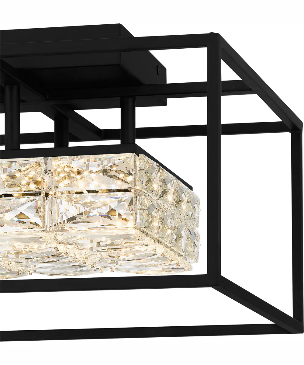 Dazzle Medium Semi Flush Mount Matte Black - Image 6