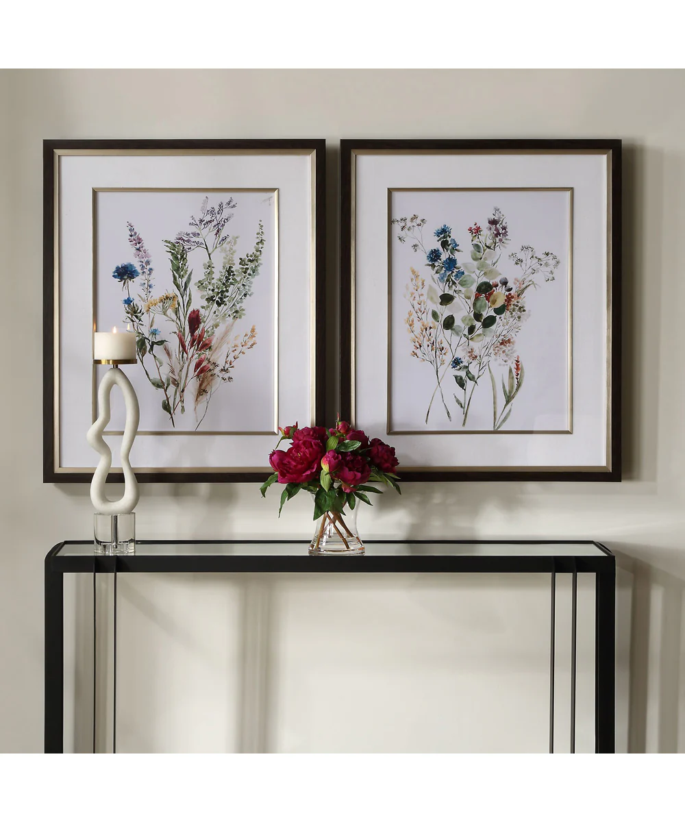 Delicate Flowers Framed Prints Set of 2 - Image 2