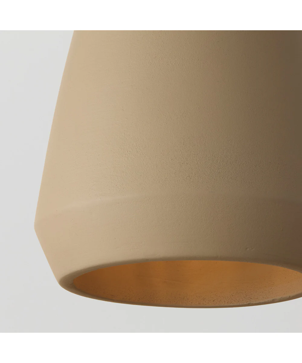 Della 1-Light Pendant Terracotta Sand - Image 3
