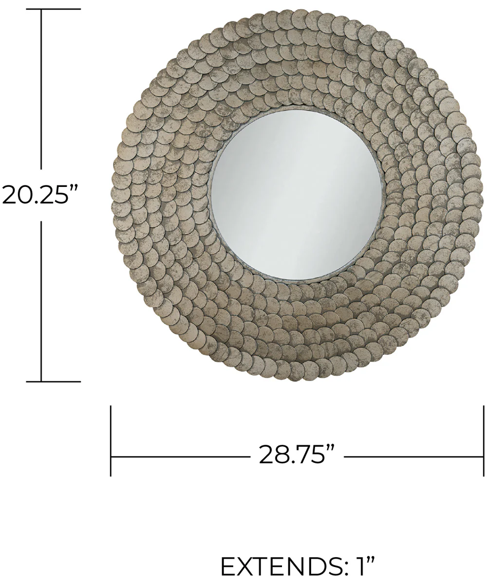 Delphine Decorative Mirror Grecian Luster - Image 4
