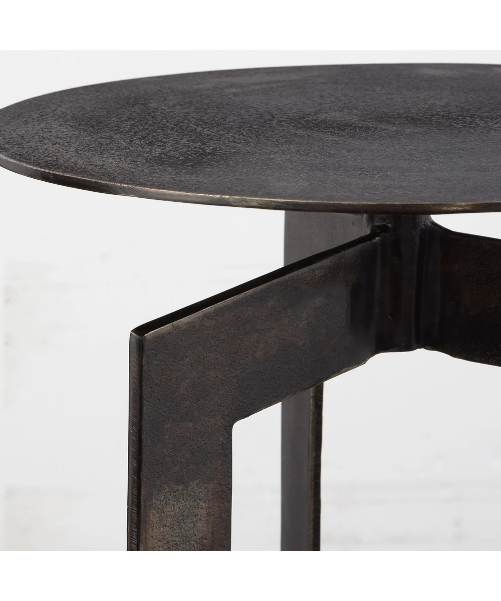 Deltoid Gunmetal Accent Table - Image 3