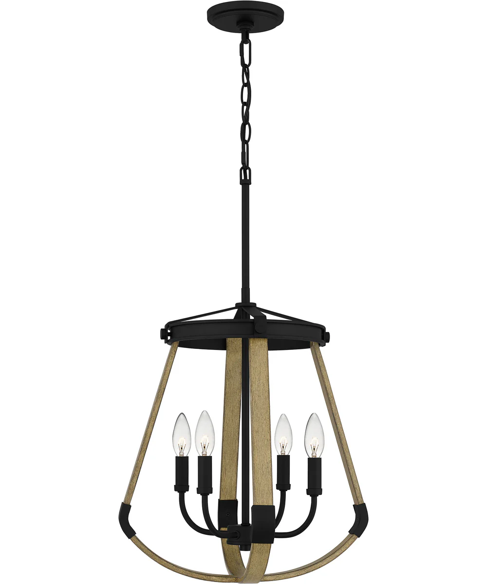 Demura 4-light Pendant Matte Black - Image 2