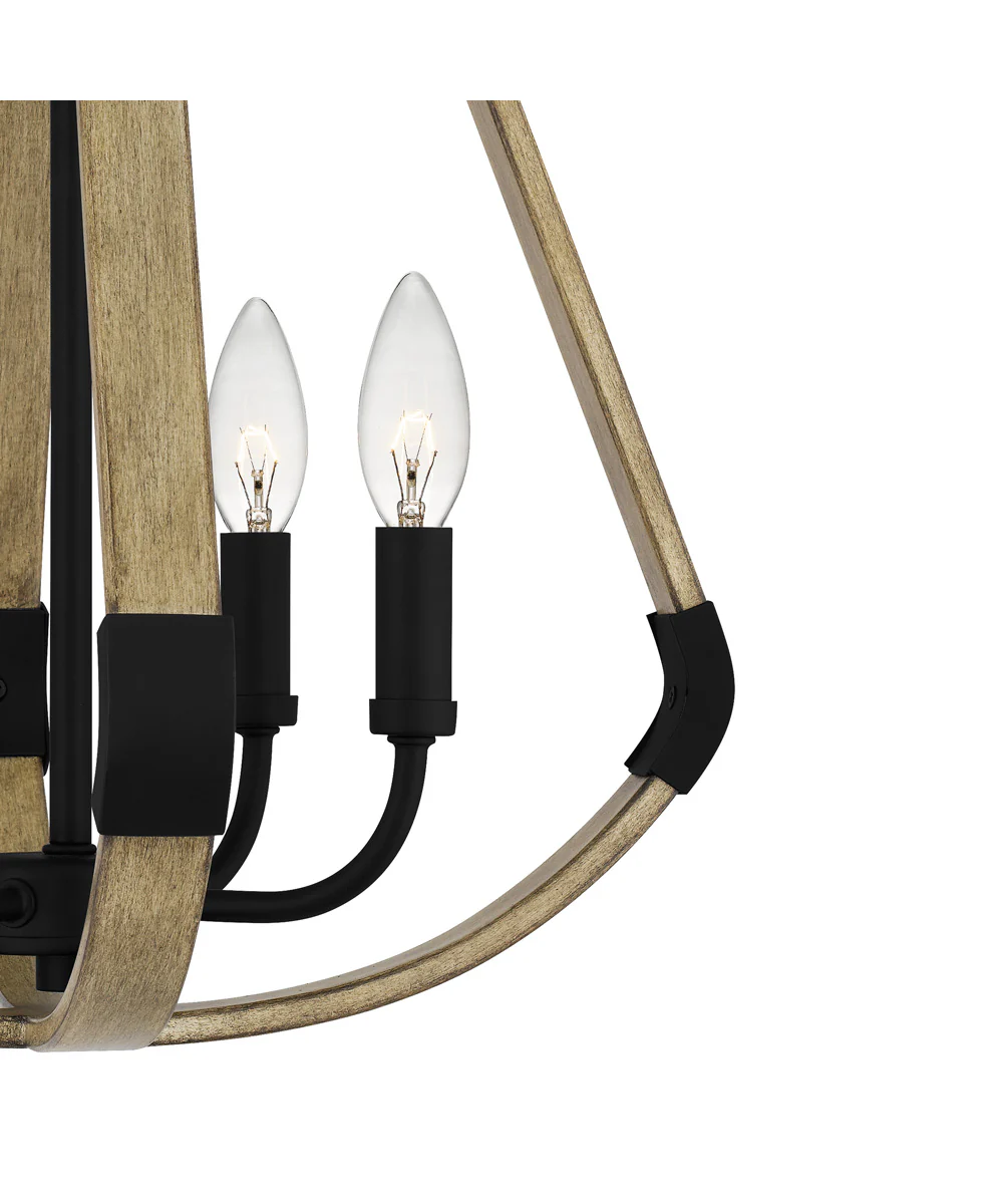 Demura 4-light Semi Flush Mount Matte Black - Image 6