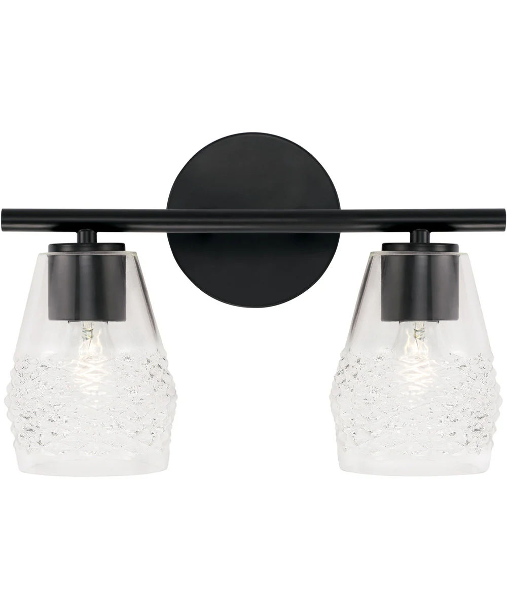 Dena 2-Light Vanity Matte Black - Image 4