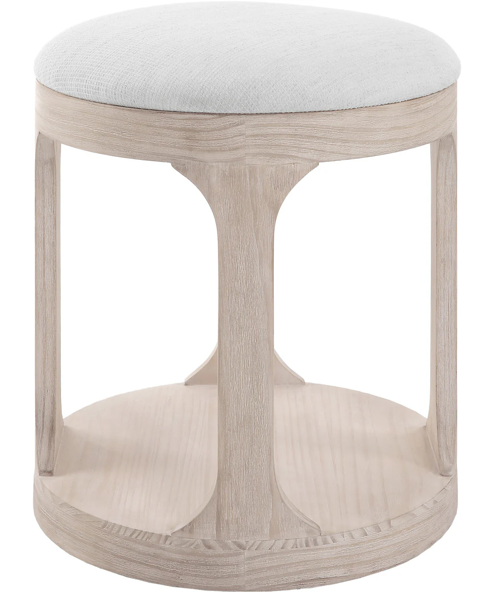 Dennen Oak Ottoman - Image 4