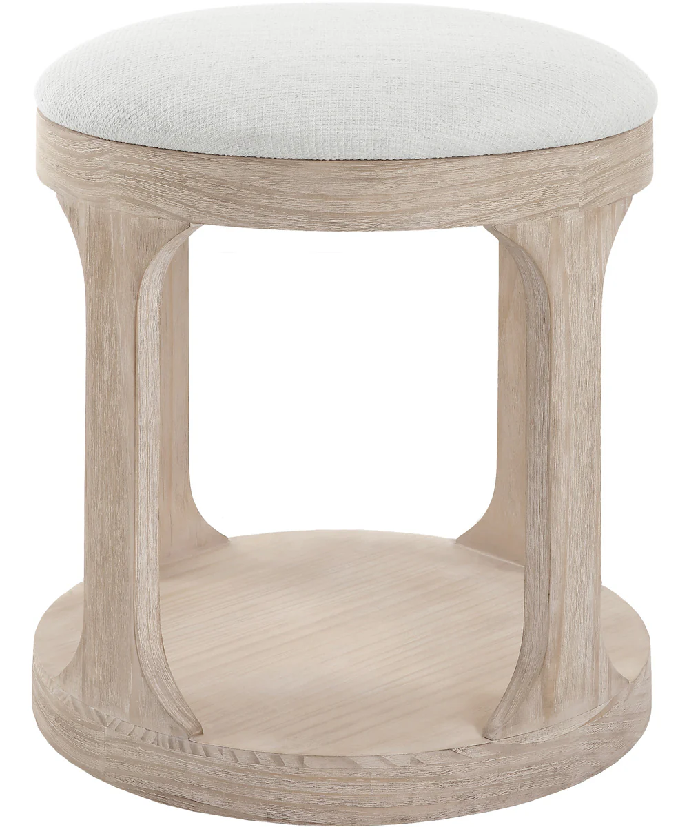 Dennen Oak Ottoman - Image 5