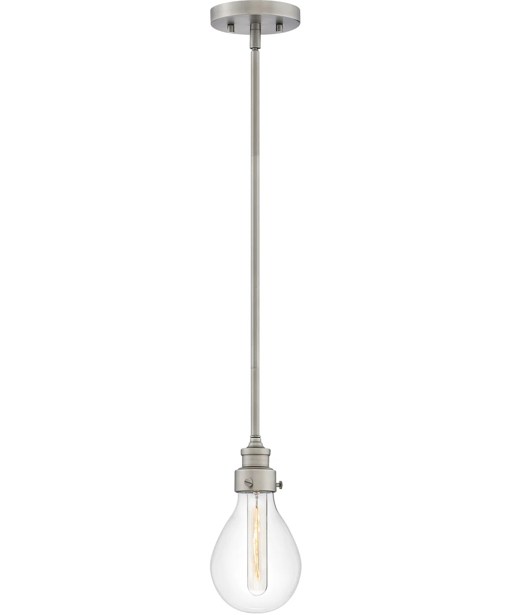 Denton 1-Light Small Pendant in Pewter
