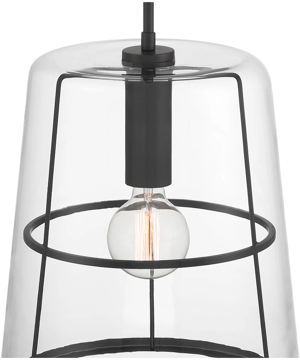 Alonzo 1 Light Pendant Matte Black - Image 2