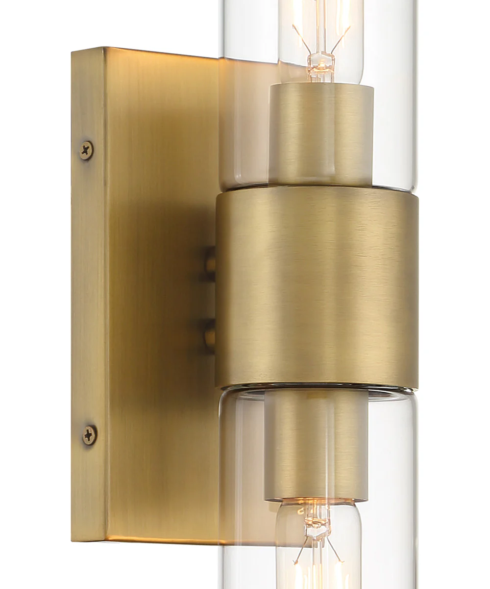 Anton 2 Light Wall Sconce Old Satin Brass - Image 4