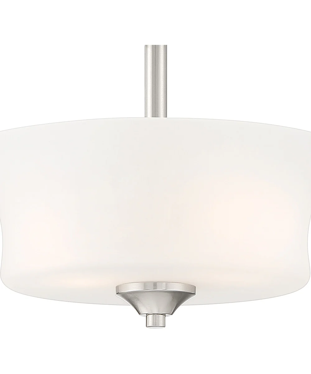 Bronson 2 Light Semi Flush Brushed Nickel - Image 2