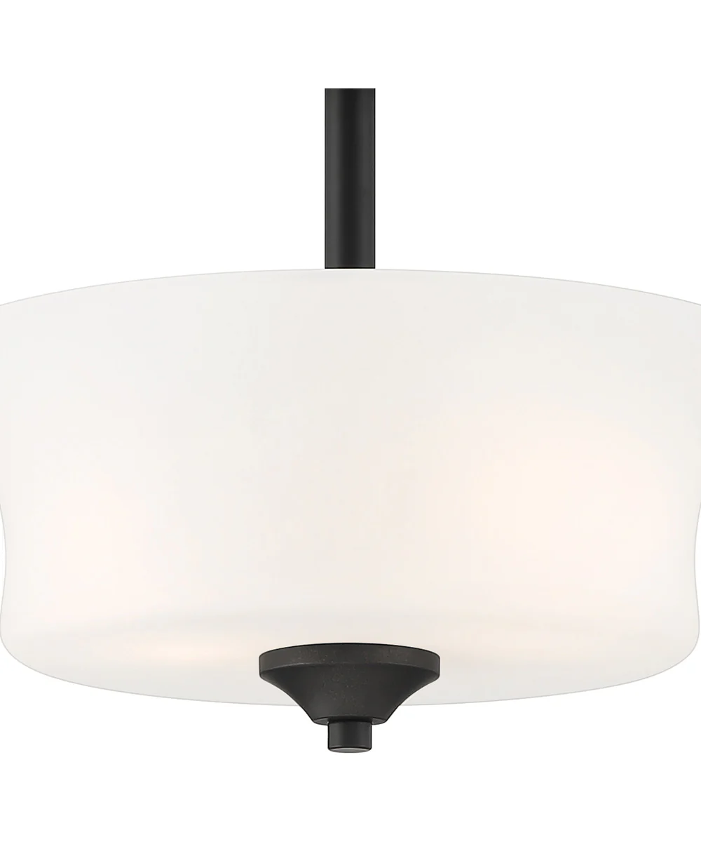 Bronson 2 Light Semi Flush Matte Black - Image 3