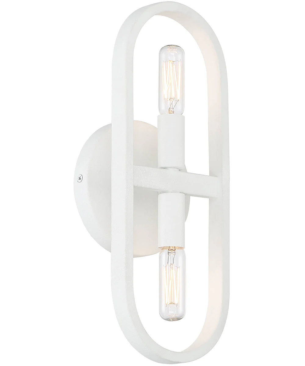 Carousel 2 Light Wall Sconce Matte White - Image 4