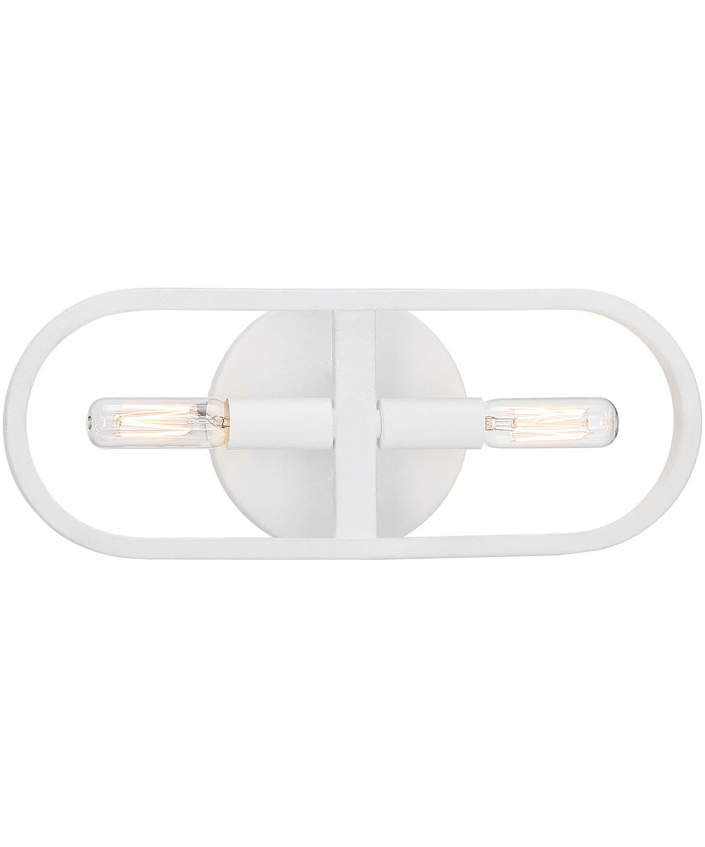 Carousel 2 Light Wall Sconce Matte White - Image 5