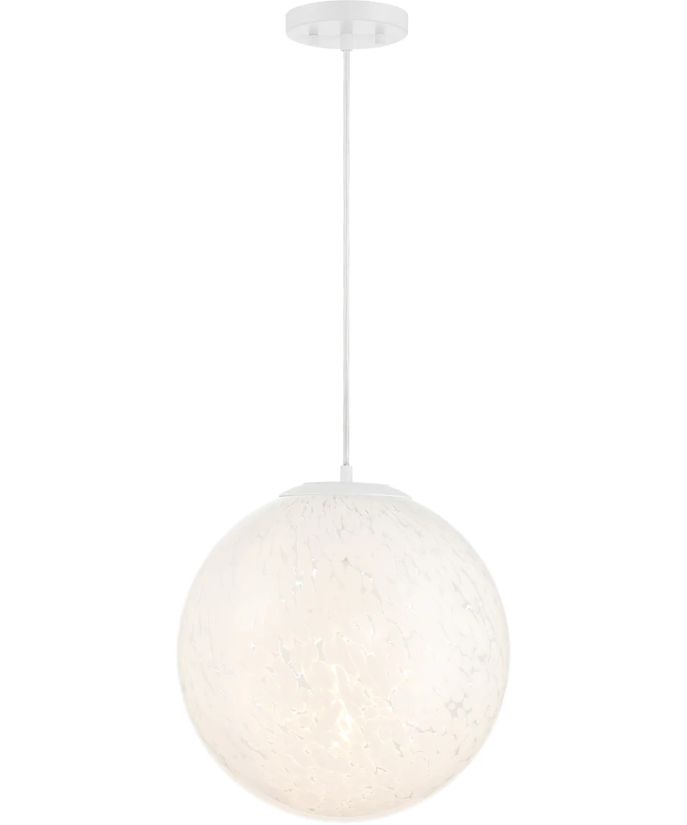 Circo 1 Light Pendant Matte White