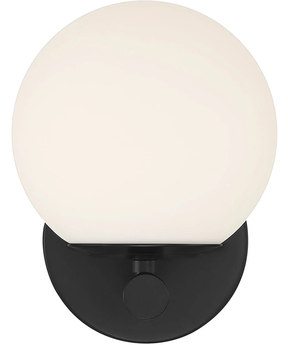 Crown Heights 1 Light Wall Sconce Matte Black
