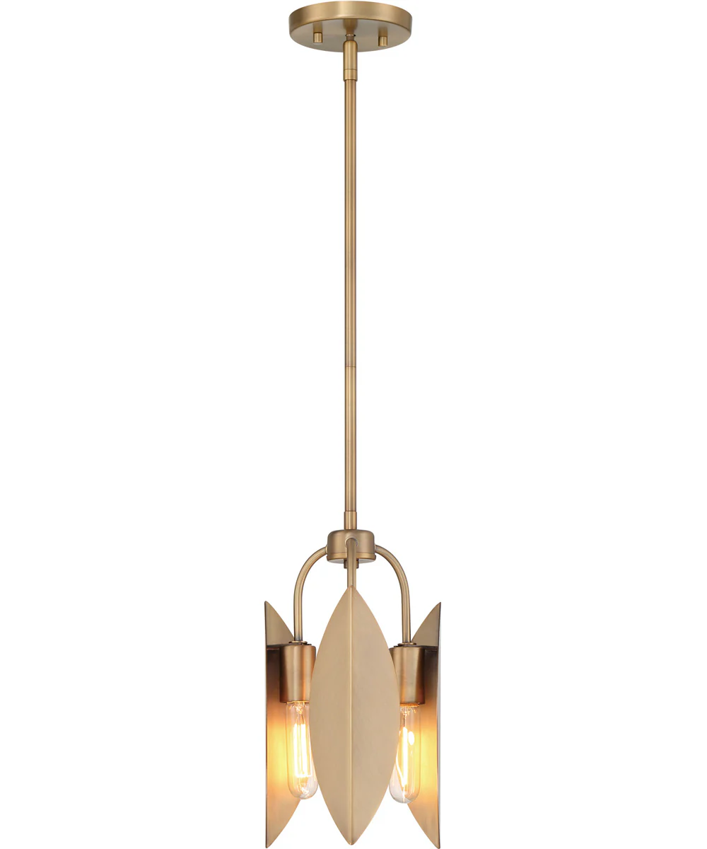Eden 3 Light Pendant Old Satin Brass