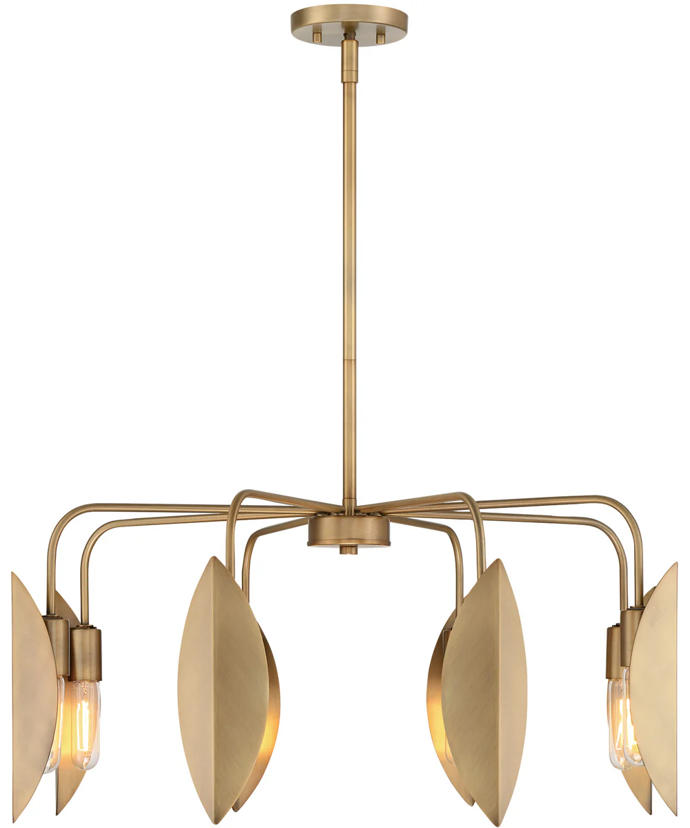 Eden 8 Light Chandelier Old Satin Brass