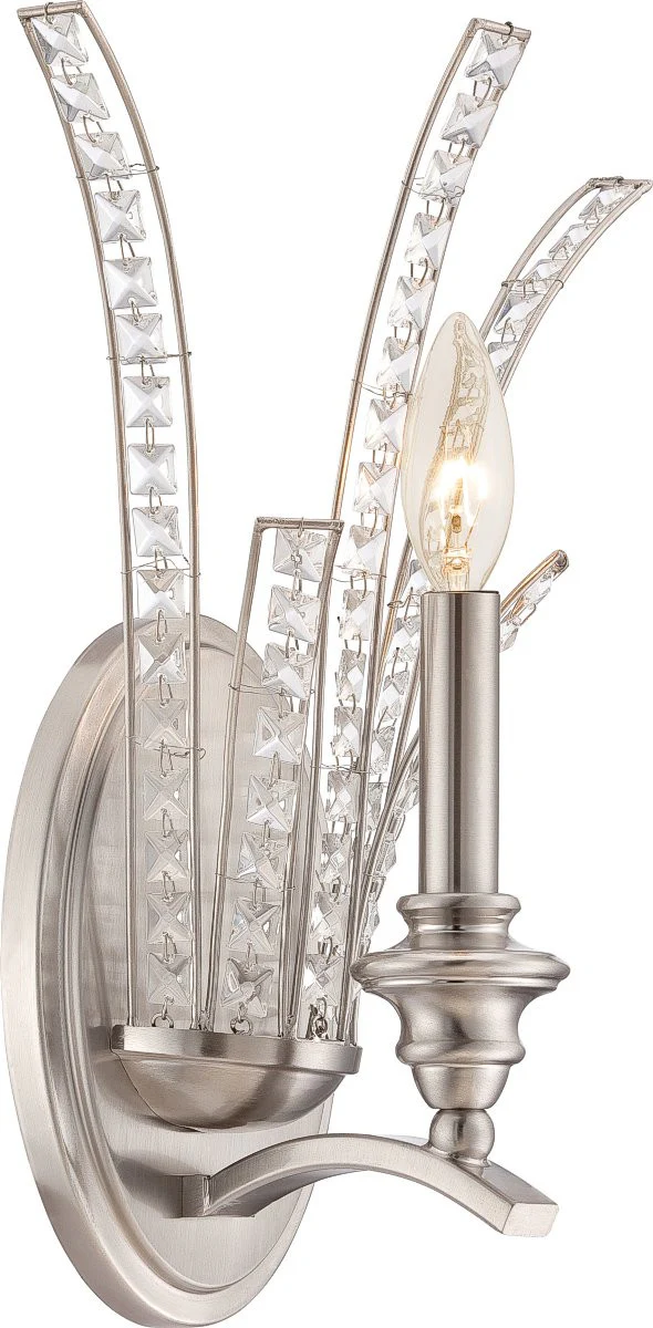 5"W Grand Plazza 1-Light Bath Vanity Satin