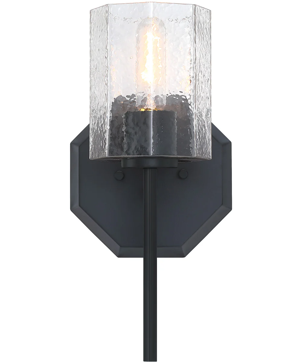 Haven 1 Light Wall Sconce Matte Black