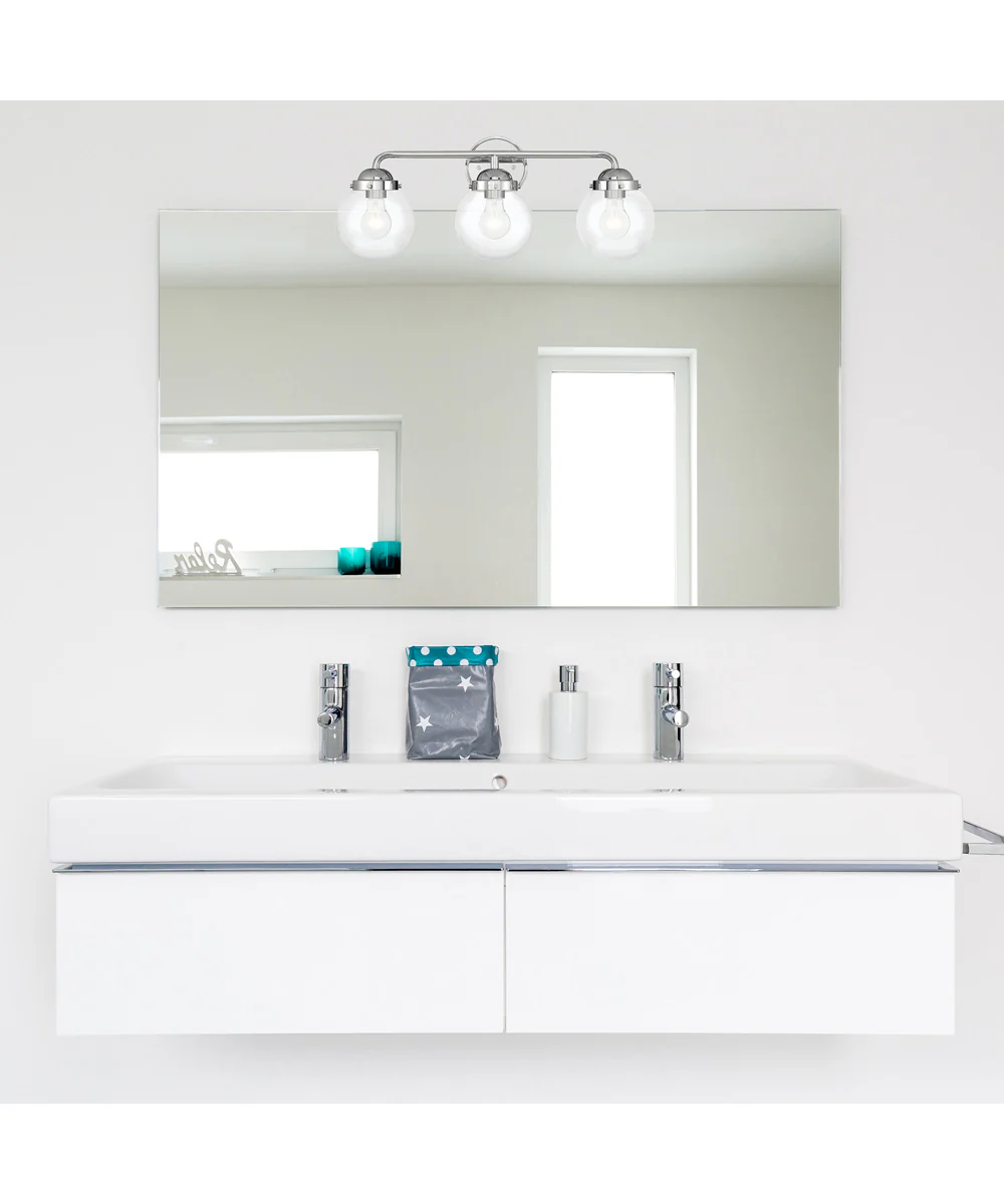 Knoll 3 Light Vanity Chrome - Image 2