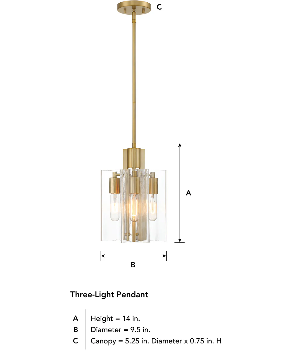 Latitude 3 Light Pendant Brushed Gold - Image 5