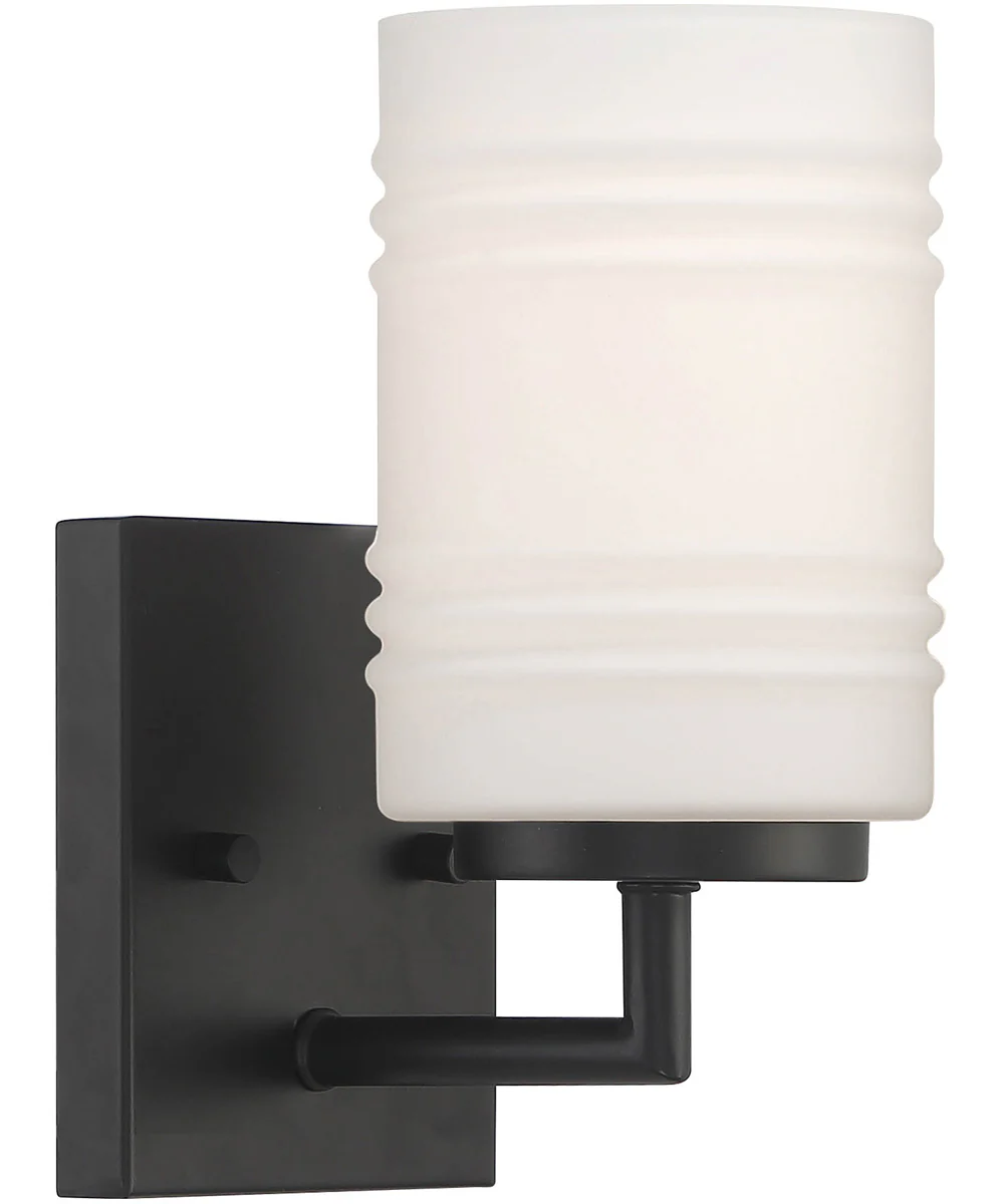 Leavenworth 1 Light Wall Sconce Matte Black - Image 4