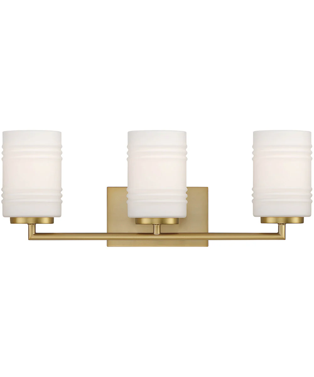 Leavenworth 3 Light Vanity Brushed Gold