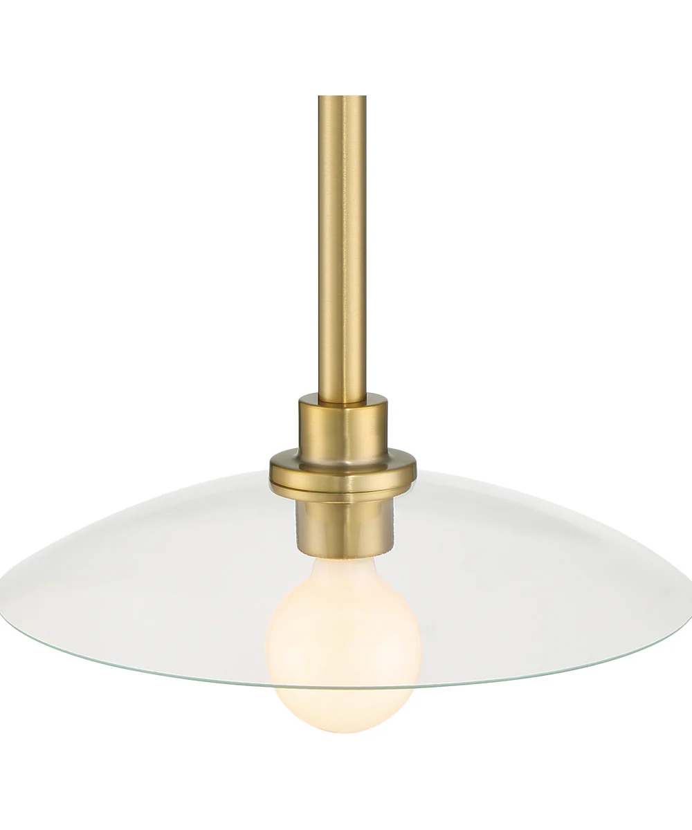 Litto 1 Light Pendant Brushed Gold - Image 4