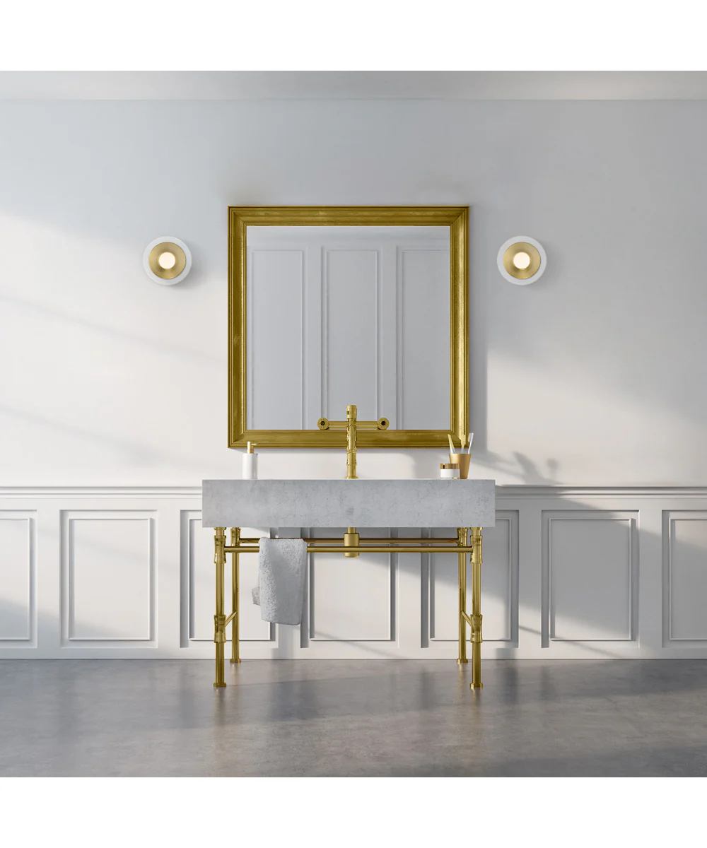 Litto 1 Light Wall Sconce Brushed Gold - Image 2