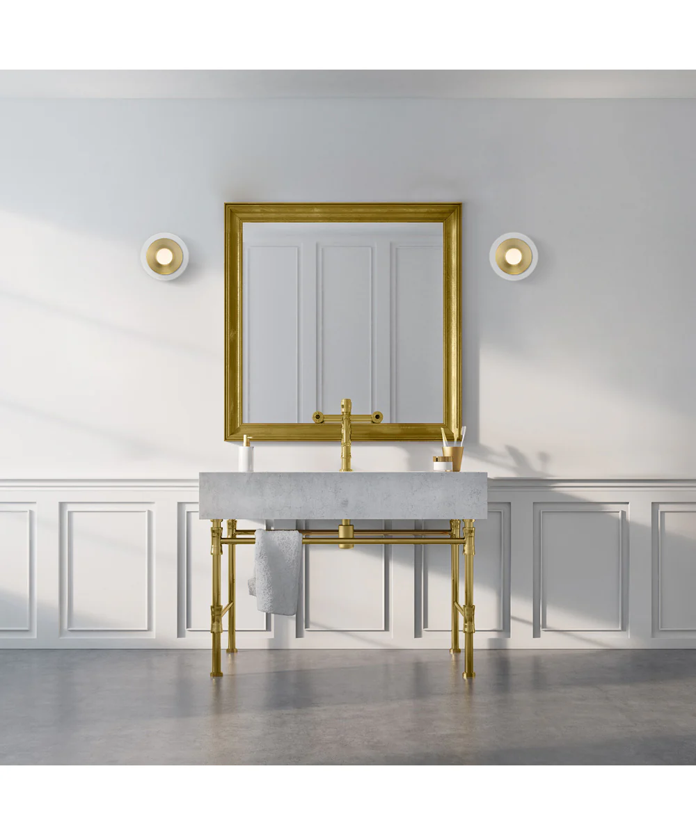 Litto 1 Light Wall Sconce Brushed Gold - Image 3