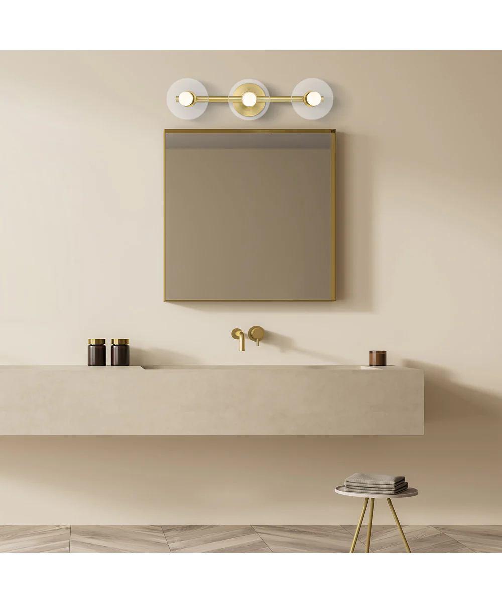 Litto 3 Light Vanity Brushed Gold - Image 3