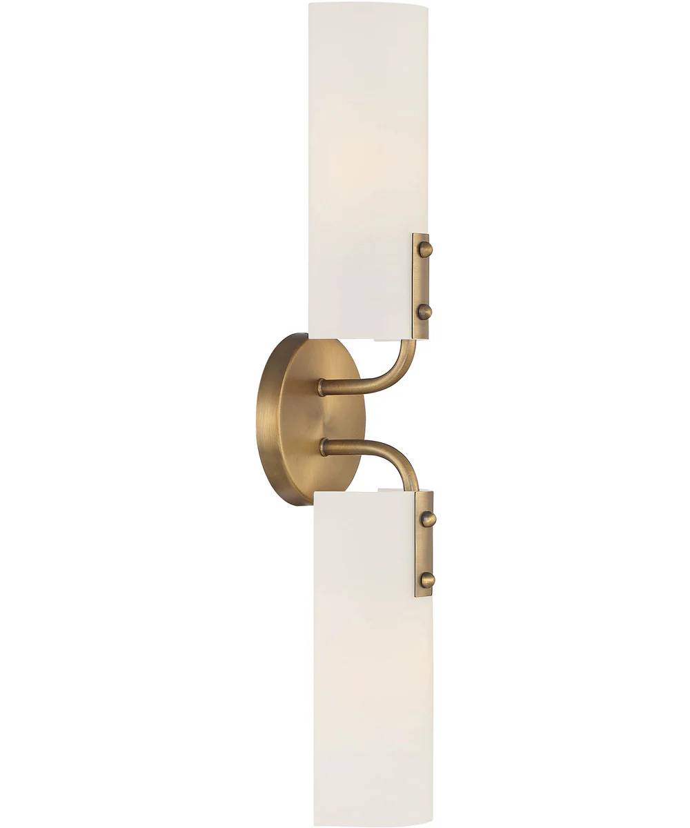 Manhasset 2 Light Wall Sconce Old Satin Brass - Image 4