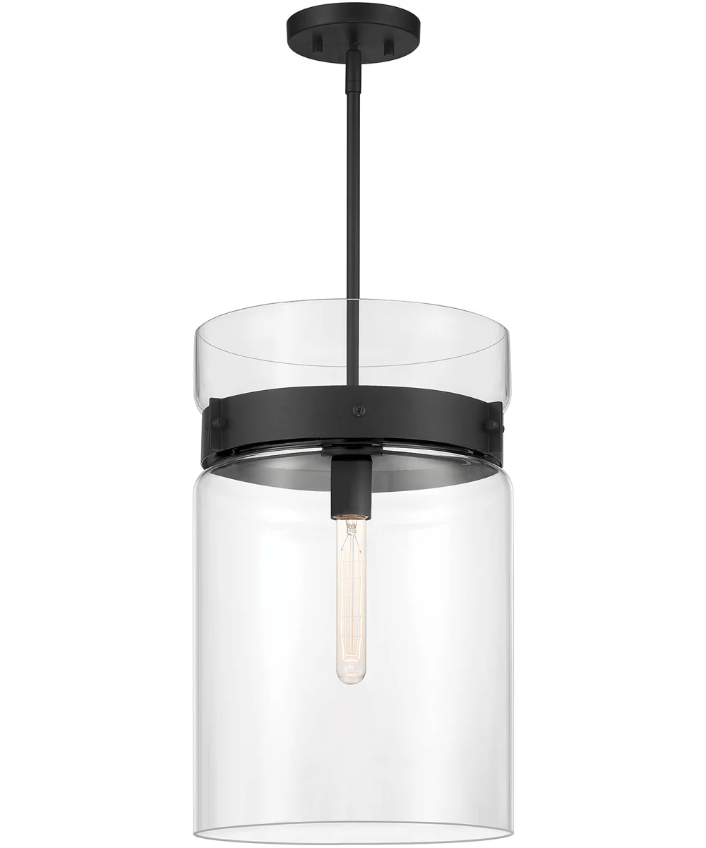 Midnight LA 1 Light Pendant Matte Black