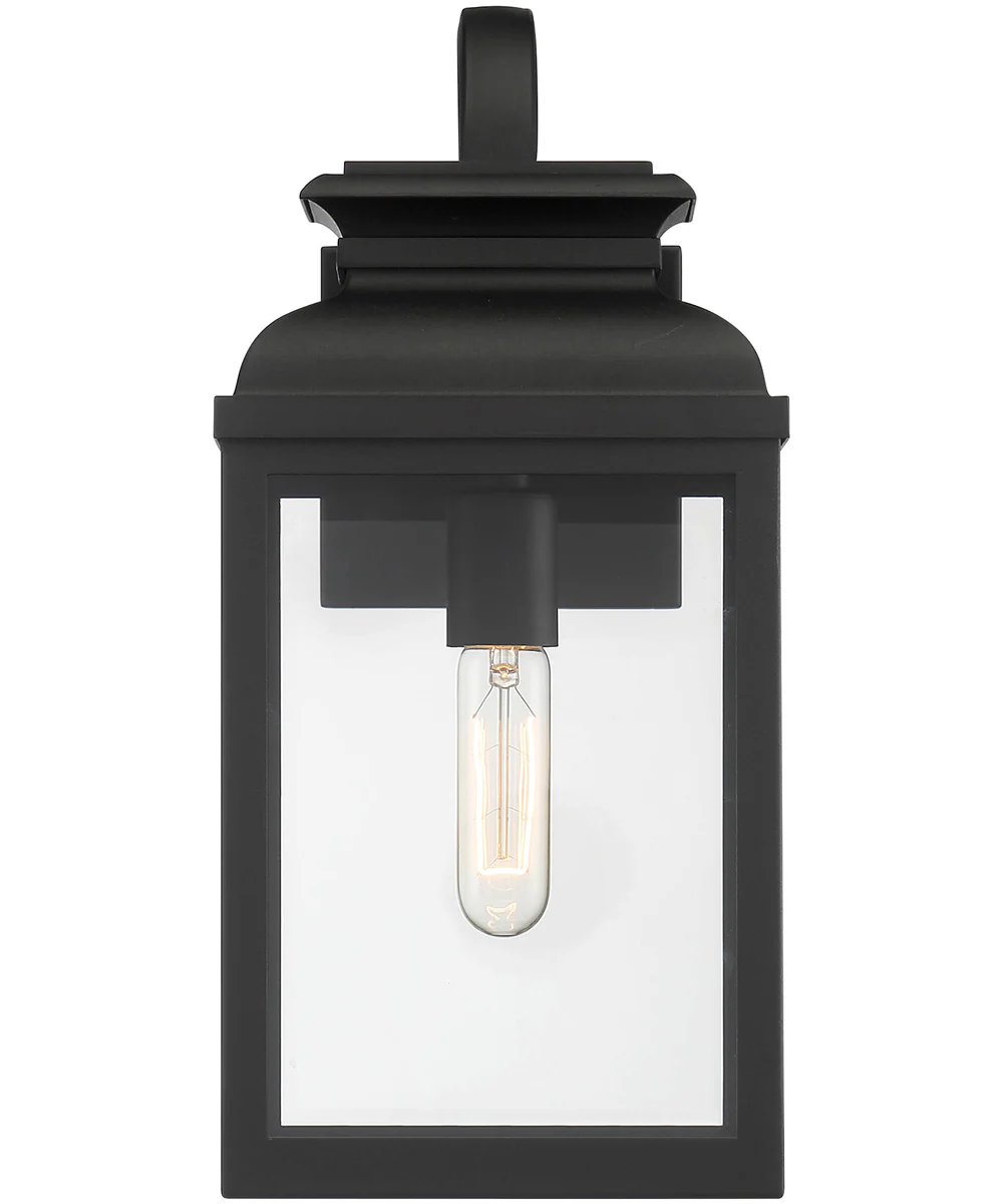 Milton 1 Light Wall Lantern Black
