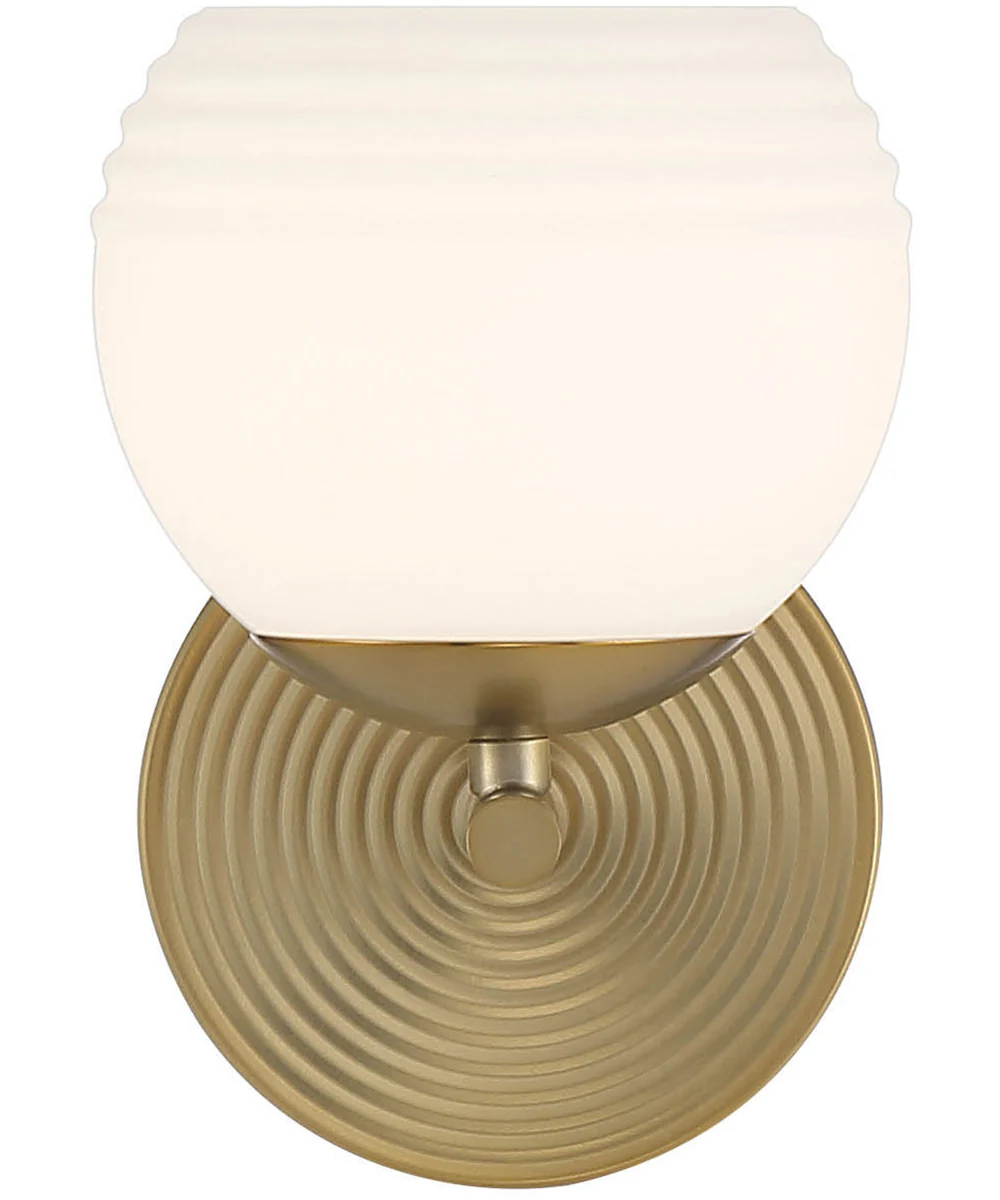 Moon Breeze 1 Light Wall Sconce Brushed Gold