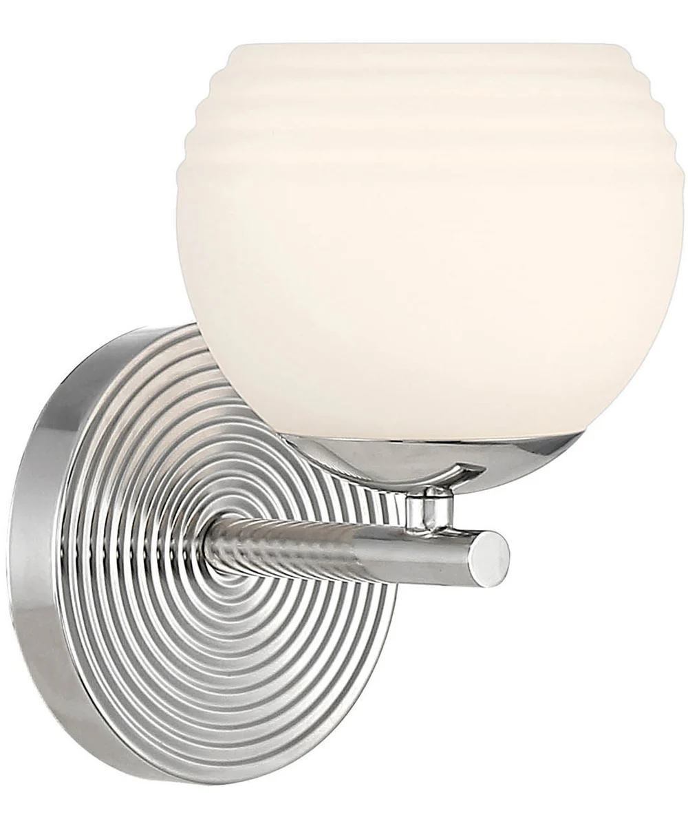 Moon Breeze 1 Light Wall Sconce Polished Nickel - Image 4