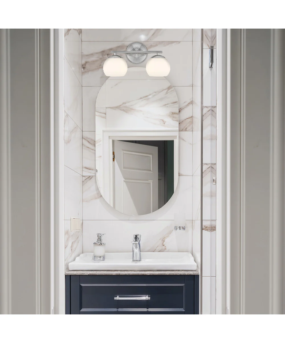 Moon Breeze 2 Light Vanity Polished Nickel - Image 2