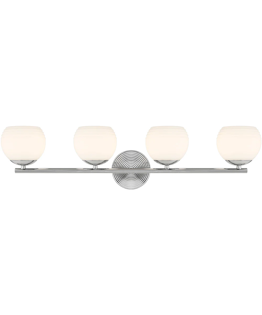 Moon Breeze 4 Light Vanity Polished Nickel