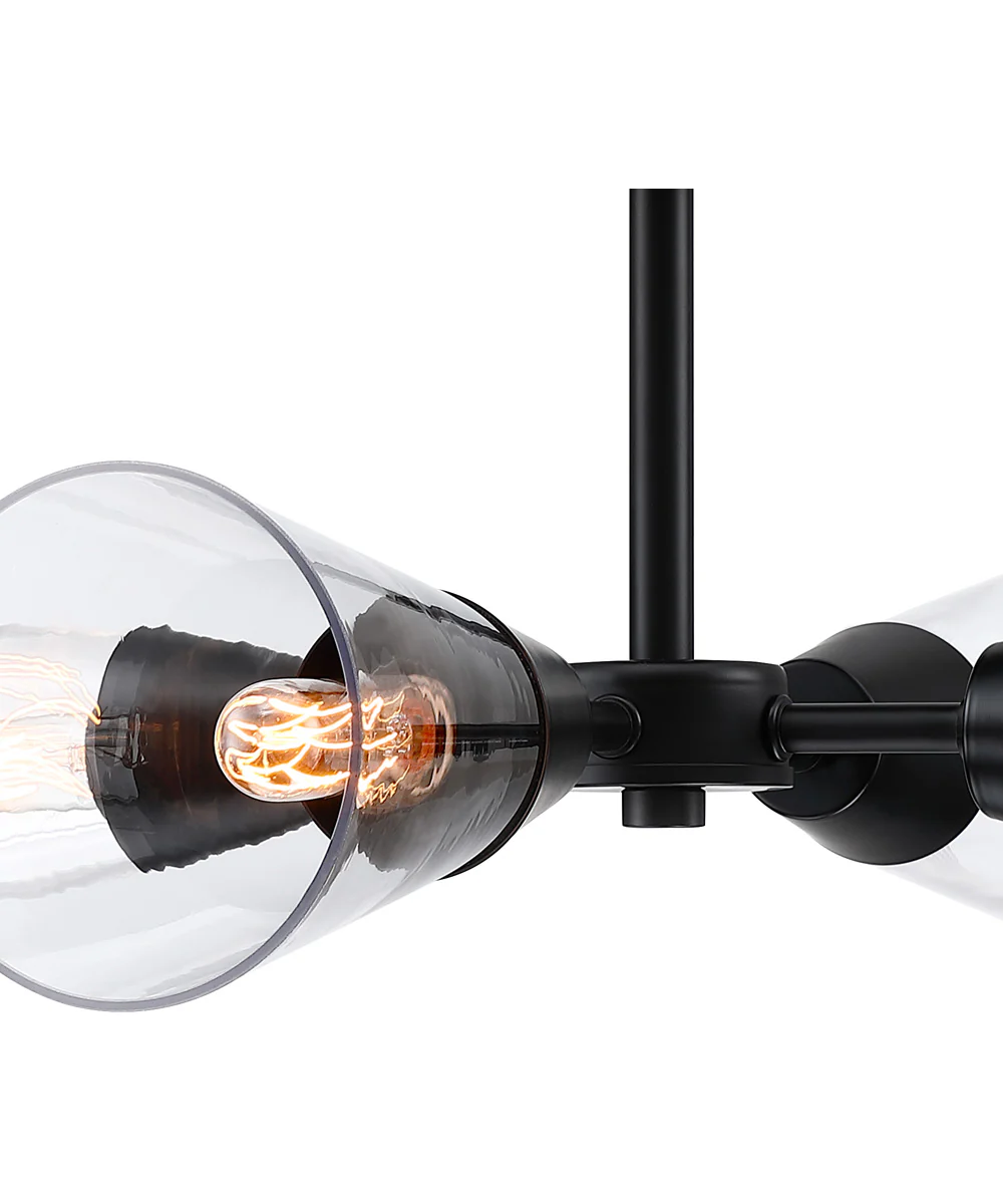 Norro 4 Light Semi Flush Matte Black - Image 3