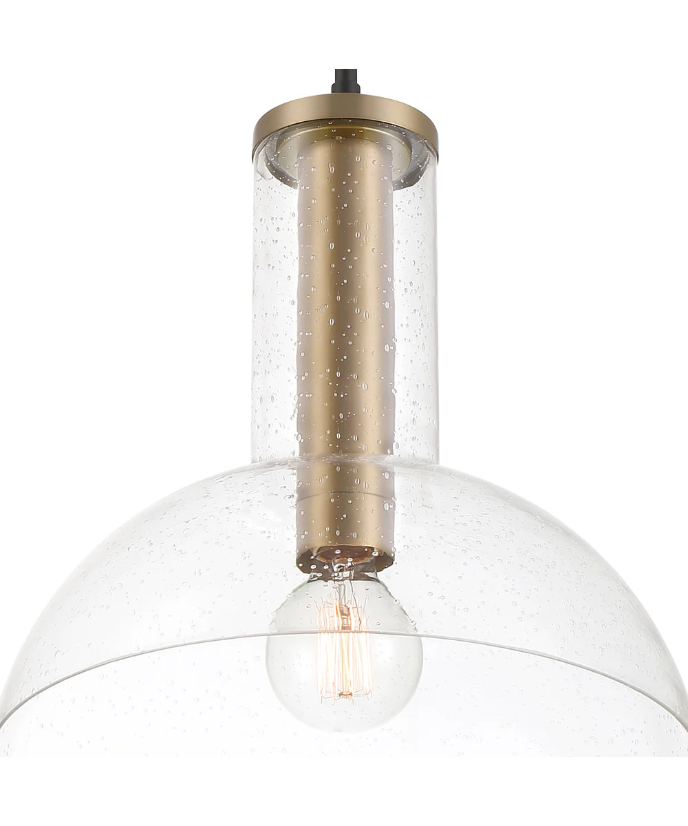 Nova 1 Light Pendant Matte Black - Image 4