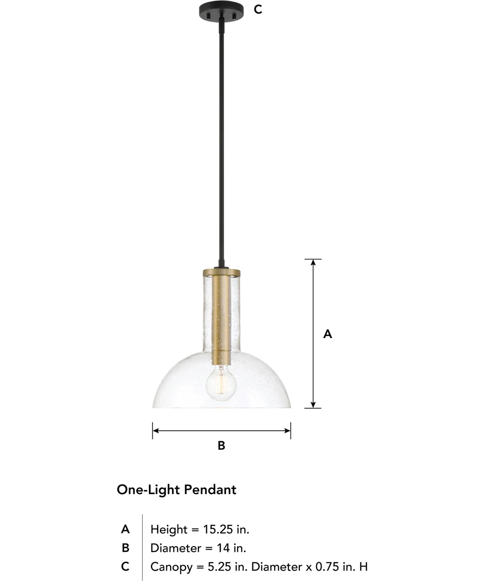 Nova 1 Light Pendant Matte Black - Image 5