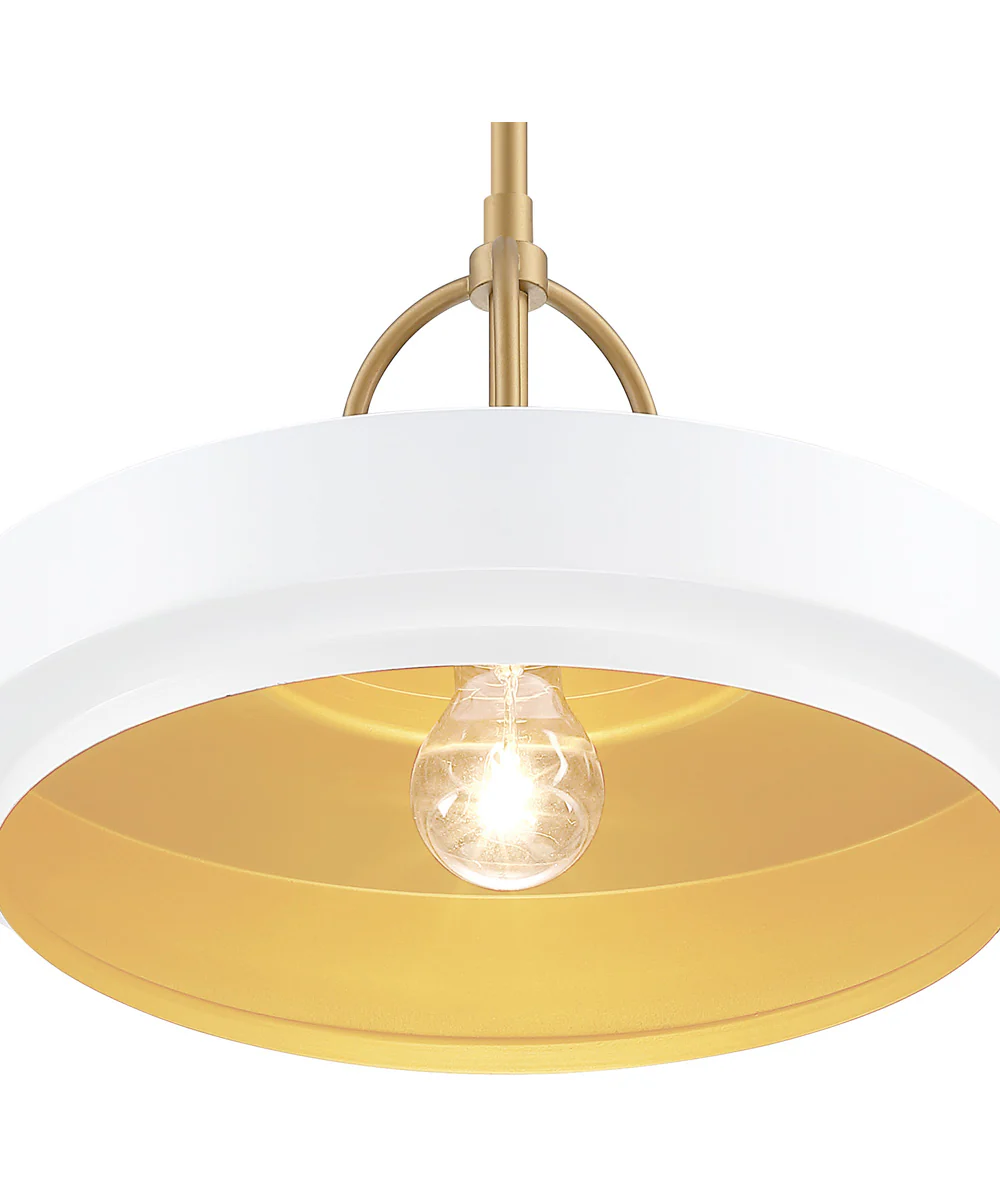 Odea 1 Light Pendant Matte White - Image 4