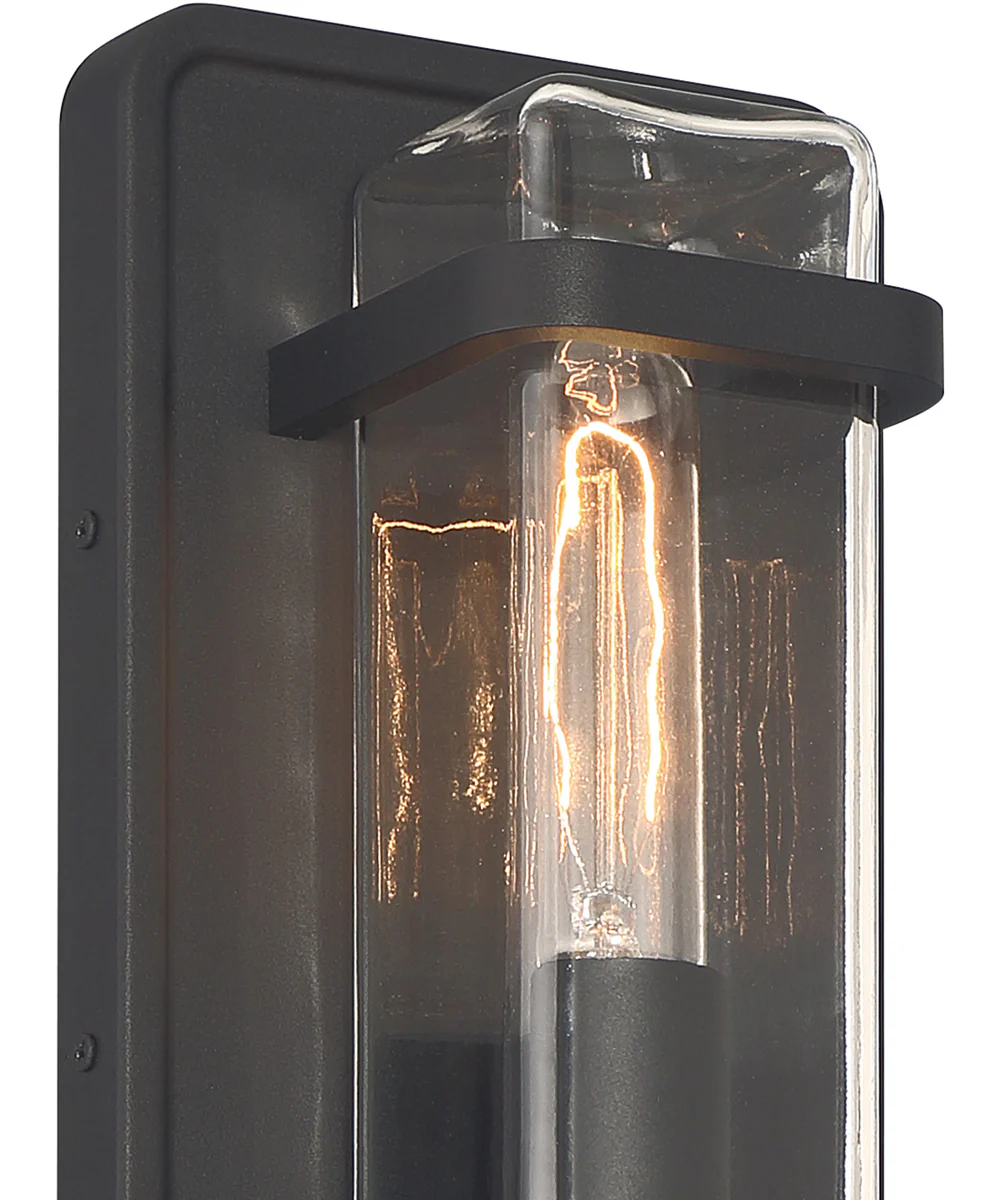 Pearl Street 1 Light Wall Lantern Black - Image 4