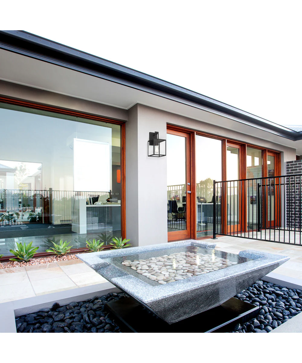 Preston 1 Light Wall Lantern Matte Black - Image 2
