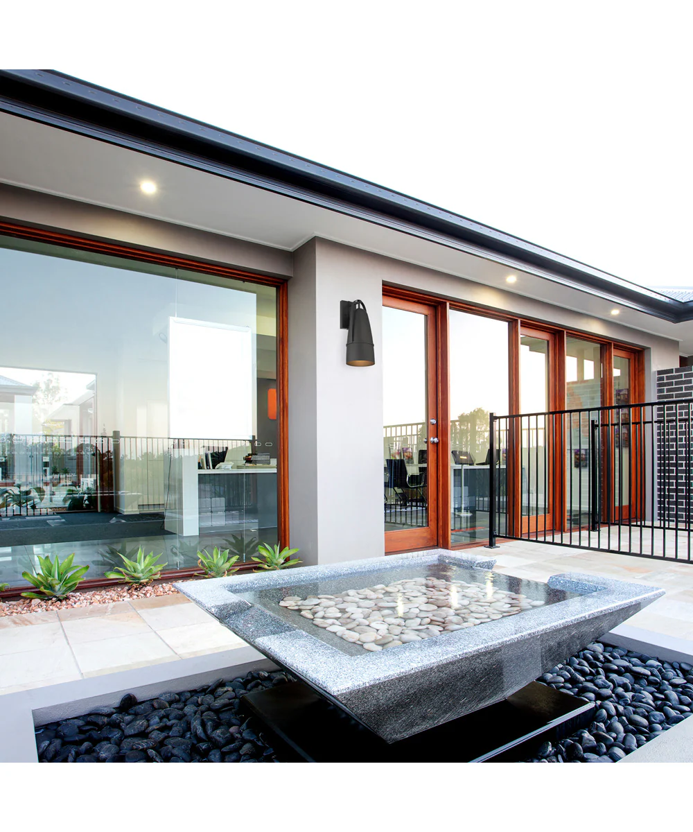 Rue 1 Light Wall Lantern Black - Image 3