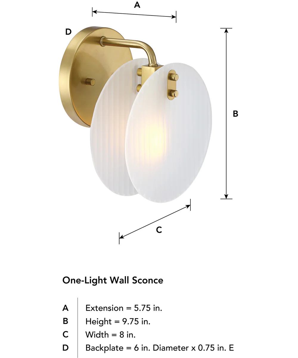 Sky Fall 1 Light Wall Sconce Brushed Gold - Image 4